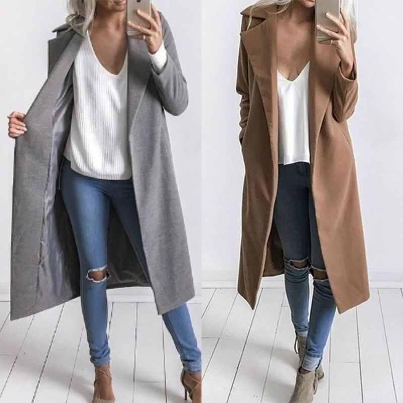 ALTRA Inverno Donna Caldo Spessa Lana Trench Parka Cappotto Giacca Lunga Outwear