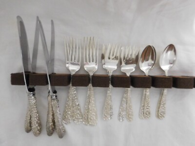 Place Setting Stieff Rose STIEFF ROSE FOUR (4) STERLING SILVER PC