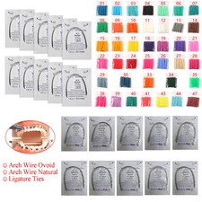 Dental Orthodontic Elastic Ligature Tie Rubber Bands Bracket Brace /Arch Wire DL