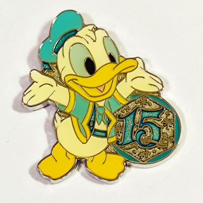 Japan Tokyo Disney Sea 15th Anniversary Game Prize Spring 2016 Donald PIN 120892