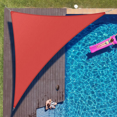  Right Triangle Sun Shade Sail Fabric Garden Patio Pool Awning Canopy Top