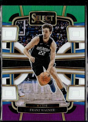 2023-24 Panini Select #17 Franz Wagner Green White Purple Prizms Orlando Magic
