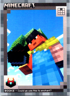 2024 Panini Minecraft #155 Books Enchanting Crafting Chronicles Stone Parallel