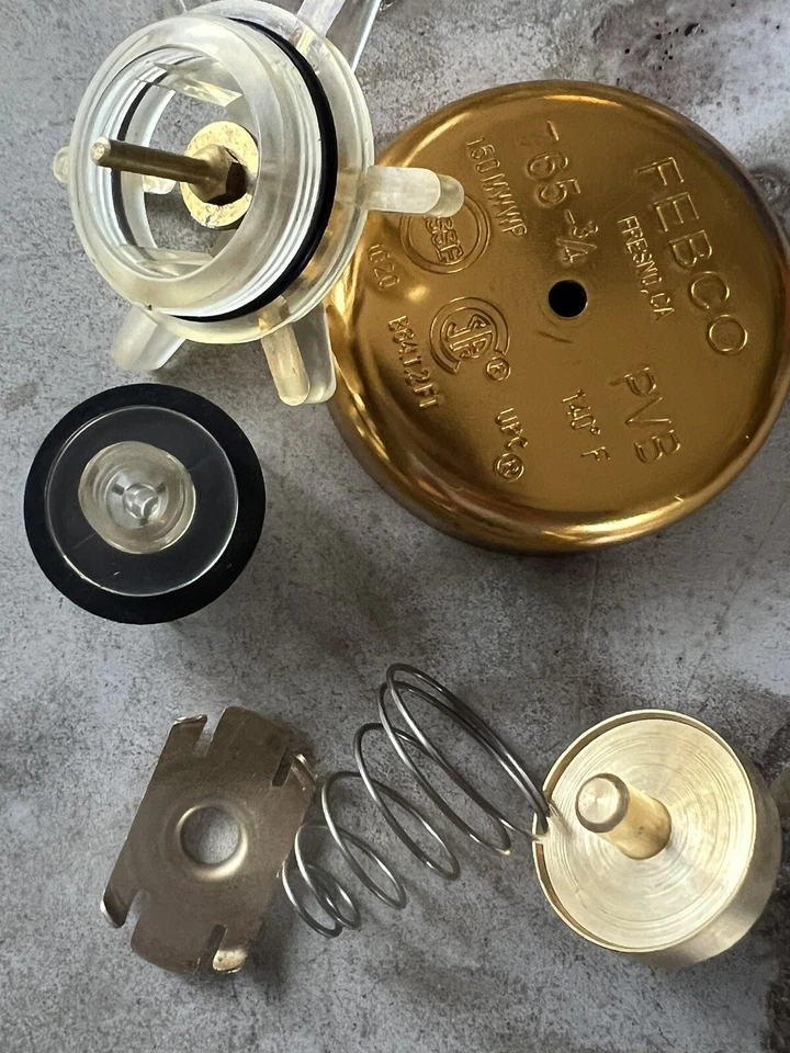 Genuine OEM Febco 1/2" & 3/4" 765 Assembly Rebuild Repair Kit Backflow PVB - Image 2 of 4