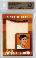 2008 SPORTKINGS SUPER BOX MEMORABILIA 1/1 #59 JUAN MARICHAL PATCH BGS GEM 9.5