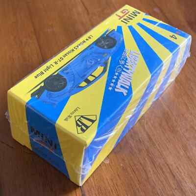 MINI GT 4 LB WORKS Nissan GT-R (R35) Light Blue Type 1, Rear Wing