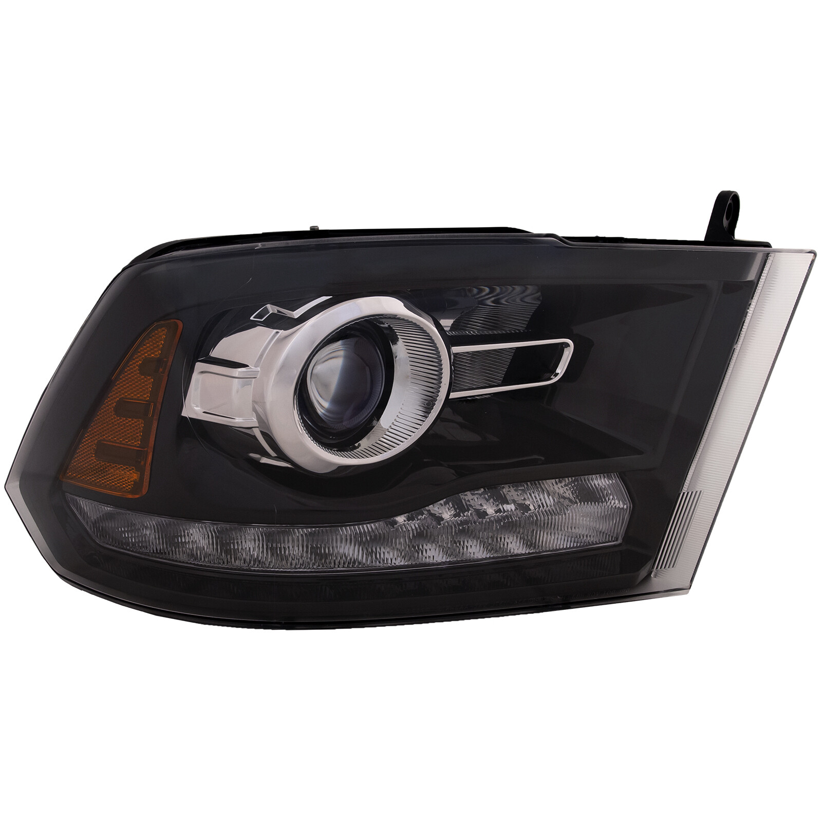 Ram 1500 2500 3500 Sport Black Right Projector Headlight 2013-2022-image
