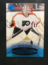 15-16 UD Overtime Hockey Blue Foil Parallel 18 Steve Mason