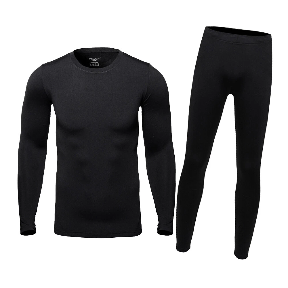 Men's Thermal Fleece Lined Warm Base Layer Winter Cold Weather Top