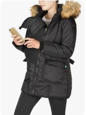 Modern Eternity, Waterproof Winter Hooded Single Zip Faux Fur Coat Women's Large