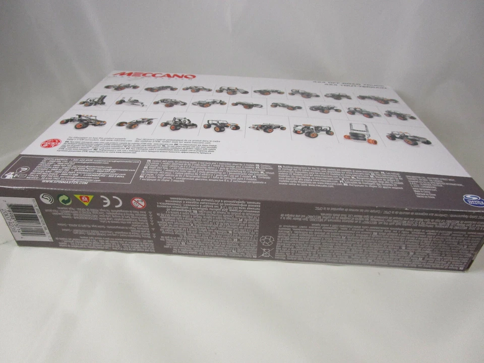 Meccano by Erector 4x4 OFF-ROAD TRUCK 25 Model Building Set 443 piece STEM toy - Image 4 of 4