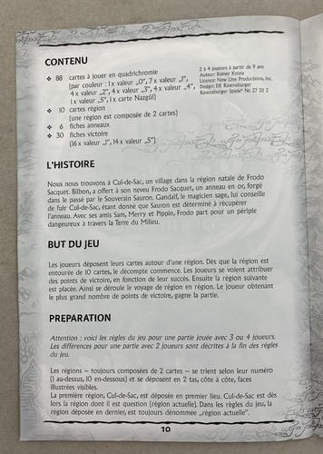Der Herr der Ringe Die Gefährten Kartenspiel Spiel Vollständig Ravensburger 2001 - Bild 8 von 10