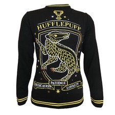 Official Harry Potter Hufflepuff DPL Knit Jumper Sweater Fan Gift Outfit Graphic