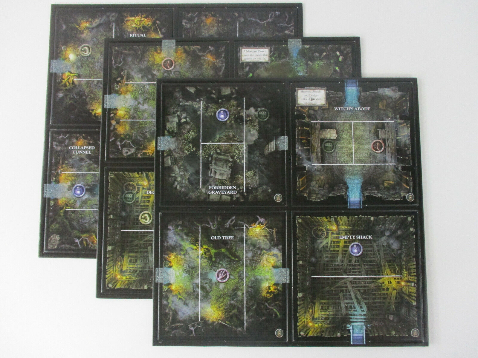 BLOODBORNE: The Board Game FORBIDDEN WOODS MAP TILES C-Mon NEW!!