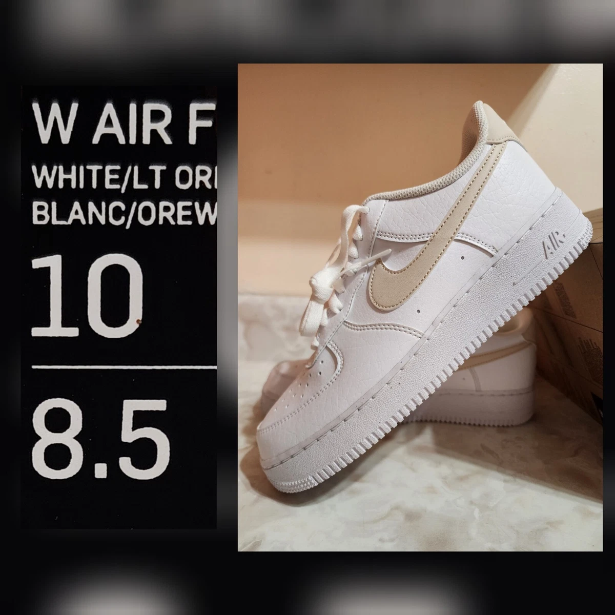 Women's Size 10 Nike Air Force 1 07 Low 'Light Orewood Brown'DN1430-101 Sneakers