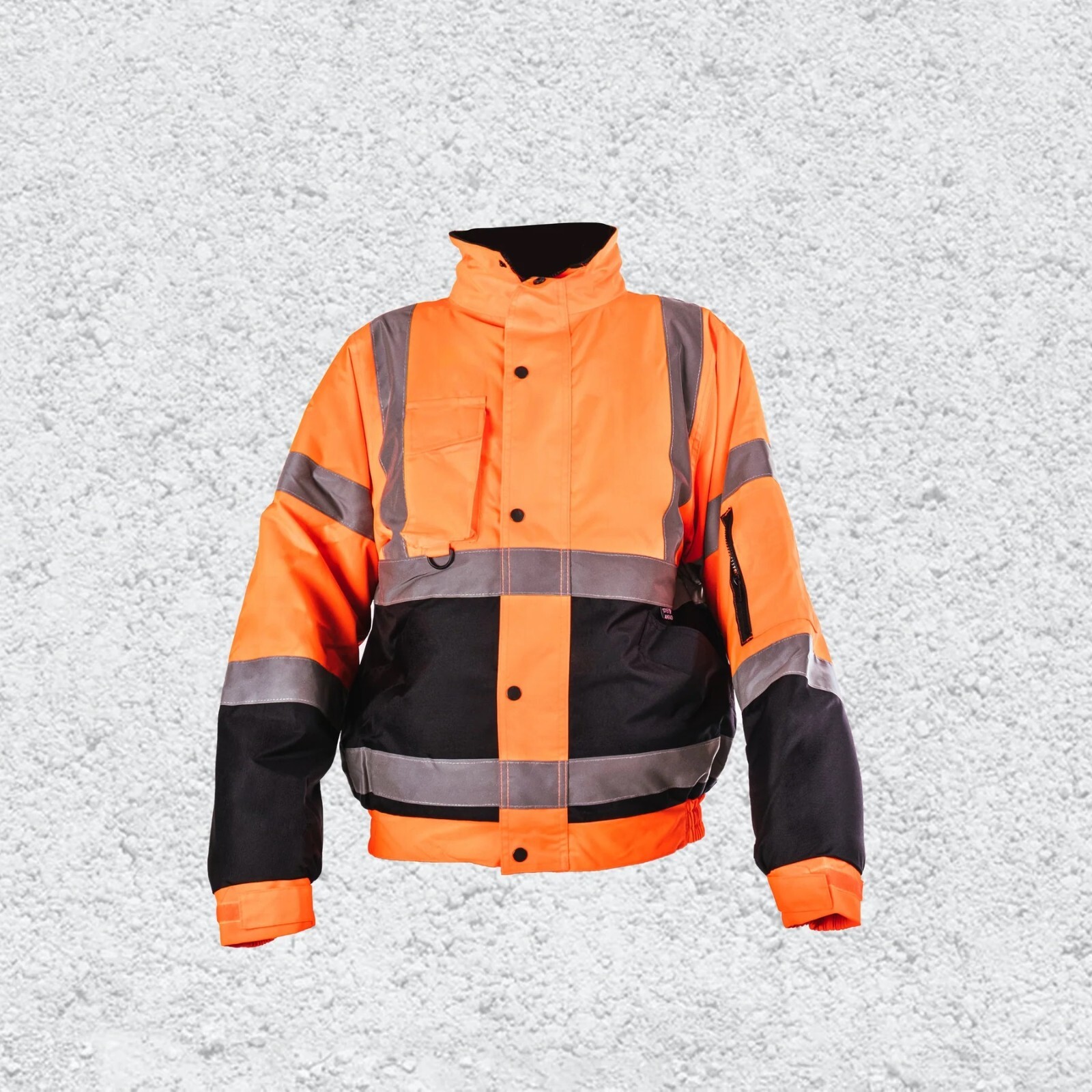 Hi Vis Viz Bomber Jacket Waterproof 2 Tone Safety Workwear High ...
