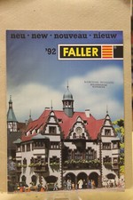 catalogo faller 1992 treno stazione ferrovia locomotiva vagone binario