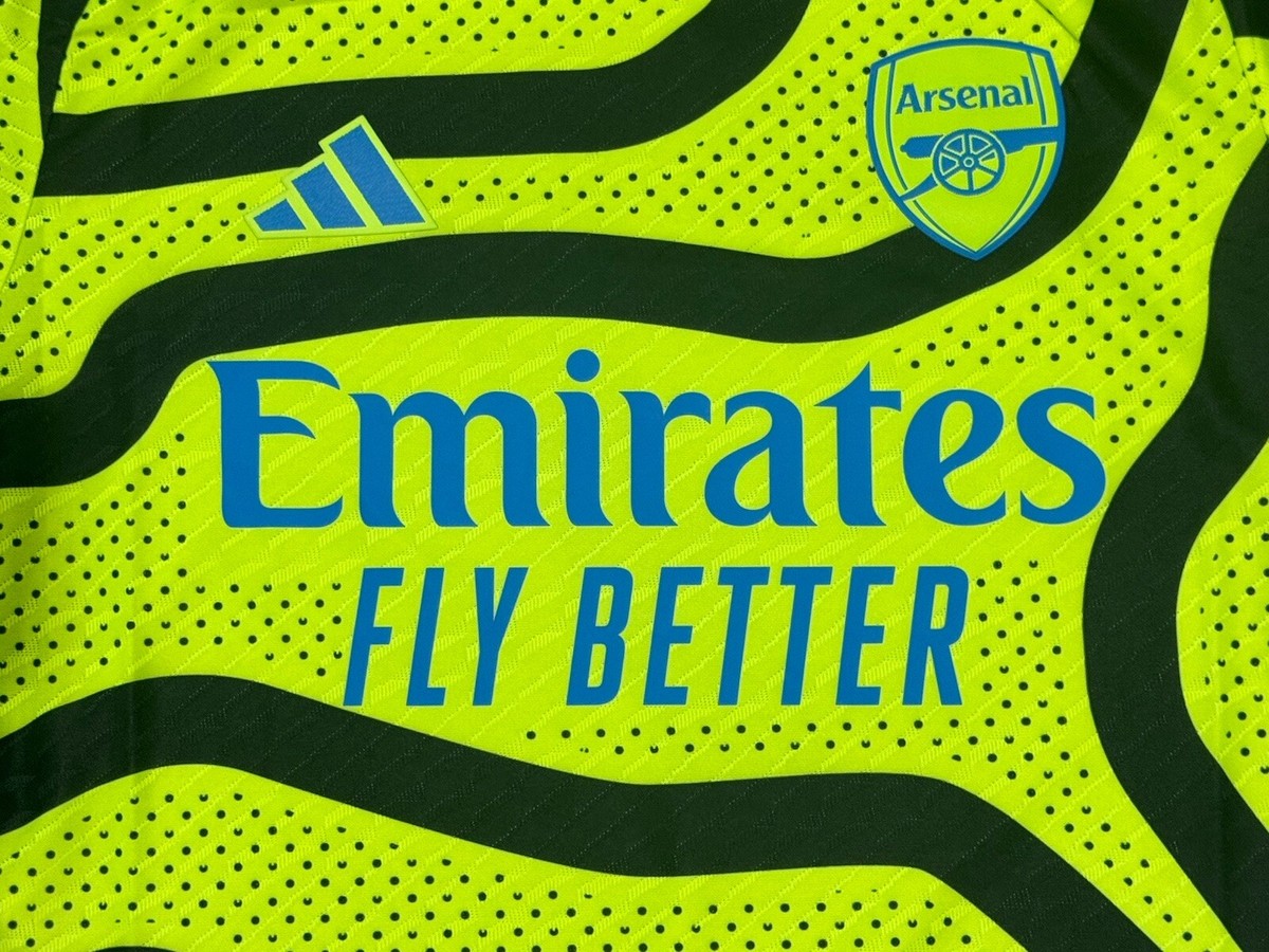 アーセナル ØDEGAARD 8番ジャージ adidasオーセンティック　L 2023/24 Arsenal Authentic Away UCL Jersey #8 ODEGAARD Large