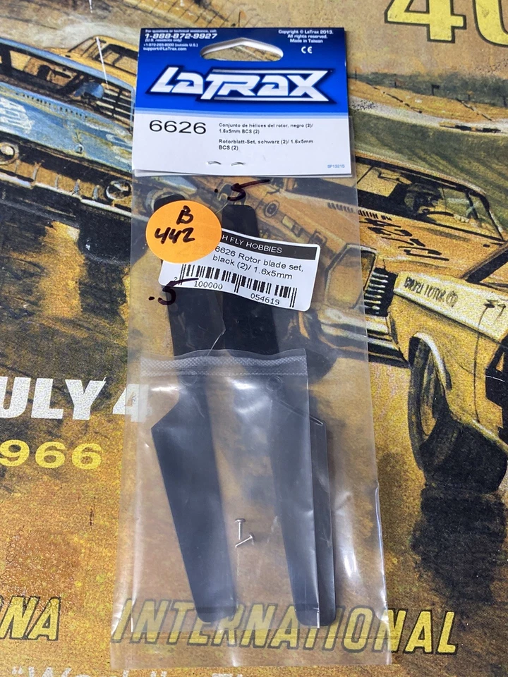 LaTrax TRA6626 Bllack Rotor Blade Set {2pc}: Alias NewInPack USA Shipped - Image 3 of 3