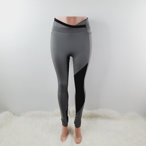 Gymshark Womens Gray Black Elastic 