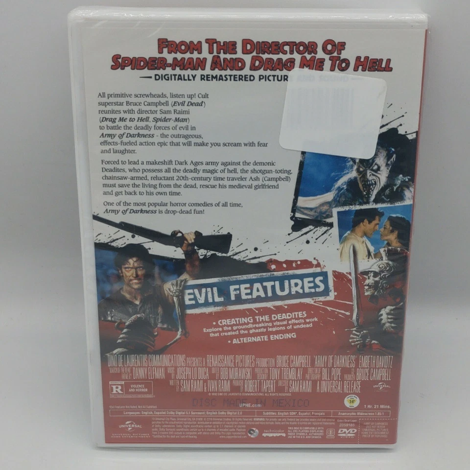 Army Of Darkness New 1992 Bruce Campbell Sam Raimi Sealed Cult Classic - Image 2 of 4