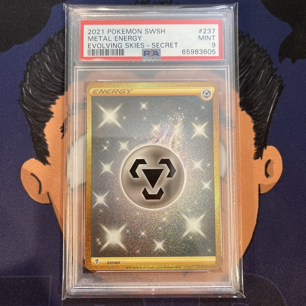 PSA 9 MINT 2021 Pokemon Evolving Skies METAL ENERGY #237 Full Art