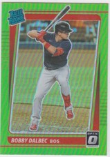 2021 Donruss Optic #48 Lime Green Bobby Dalbec Rc Rookie Red Sox Free Shipping