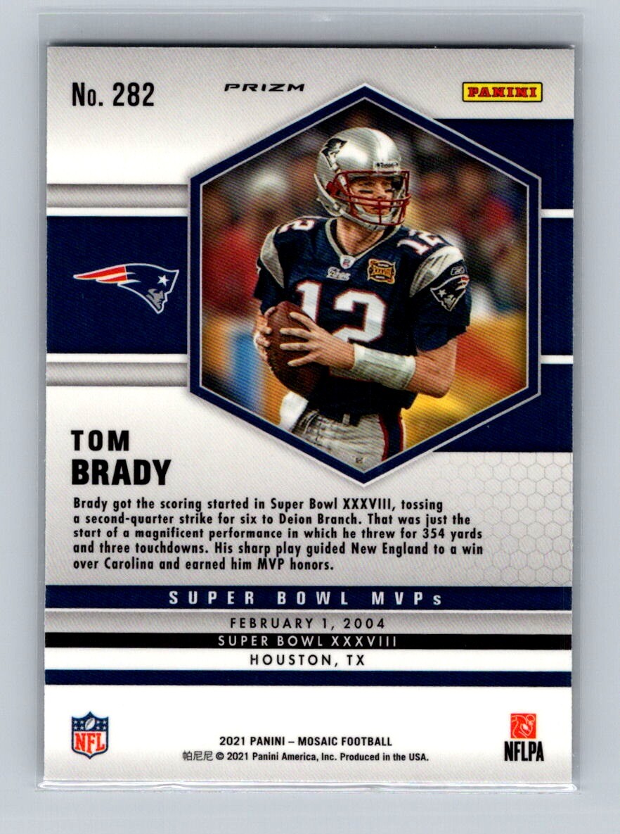 2021 Panini Mosaic #282 Tom Brady Green Mosaic | eBay