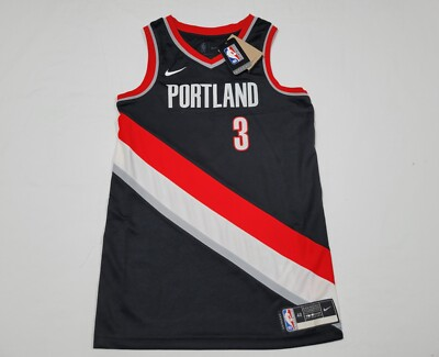 #ad Nike Mens Portland Trail Blazers McCollum Swingman Jersey CW3680 011 $39.99