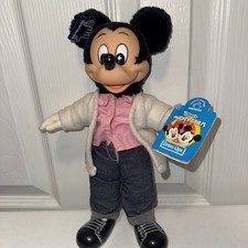 Applause Walt Disney Vintage Sock Hop Mickey Mouse Plastic Plush 11  