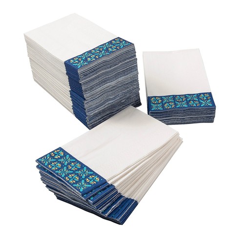 Mexican Floral Wedding Luncheon Napkins, Mega Bulk 200 Pc - Picture 2 of 3