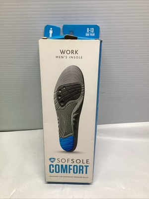 #ad #ad SOFSOLE Comfort Men#x27;s Work Insole for Pressure Relief Size 8 13 New Open $19.95