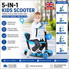 Kids 5 in 1 Scooter 3 Wheel Ride On Walker Adjustable Seat Toddler