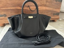 Demellier Bag Black Leather with Adjustable Strap