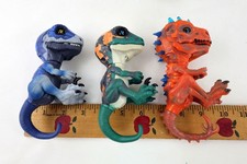 Lot of 3 WowWee Untamed Fingerlings Dinosaurs Interactive Toys Works