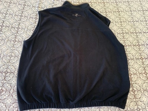 Ashworth Mens Sleeveless Black Fleece Full Zip Golf Vest - Size XXL - Picture 5 of 7