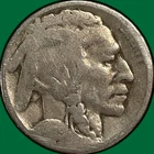 1925-D Buffalo Nickel Almost Good AG Coin, Scratch #39150