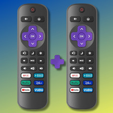QTY 2 Original On Roku TV Remote Control Compatible w/ All Hisense Roku TVs  