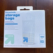 Up Up Milk Pre-sterilized Storage Bags - 100 180ml  Brand New
