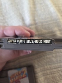 Super Mario Bros 1, 2, 3 Trilogy w/Duck Hunt NES Games Lot Tested & Working