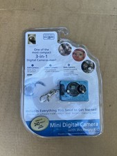 New Sealed Innovage Mini Digital Camera 3-in-1 Keychain with Accessories Blue