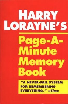 Harry Lorayne's Page-A-Minute Memory Book Paperback Harry. Lorayn