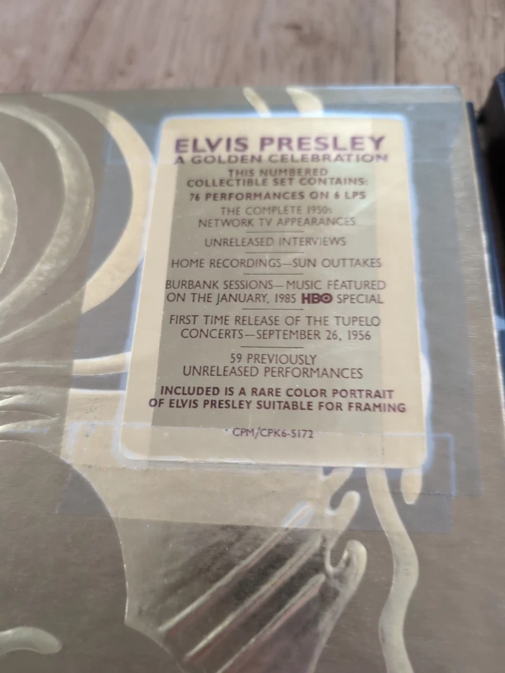 Elvis Presley-A Golden Celebration 50th Aniv 6 Record Box Set Plus EP Story Box - Image 2 of 4