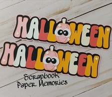 Halloween design piece for cards, scrapbook pages, craft projects