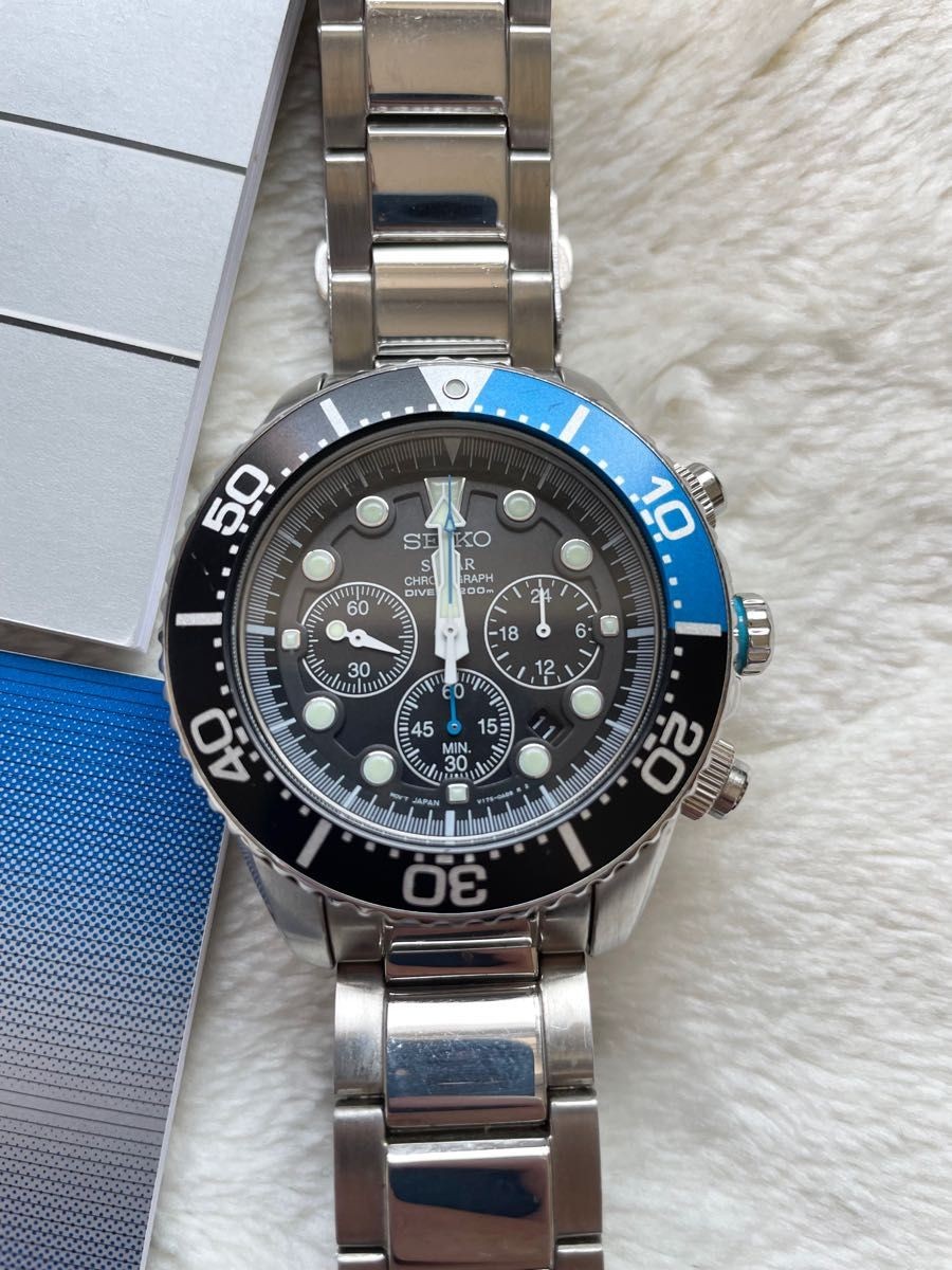 Seiko Prospex Men's Black Watch - SSC017 for sale online | eBay