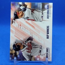2019 Topps Historic Through Lines Josh Donaldson Chipper Jones #HTL-35 HOF