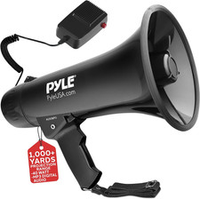 Megaphone Speaker PA Bullhorn Built-In Siren - Adjustable Volume Control  1200Y