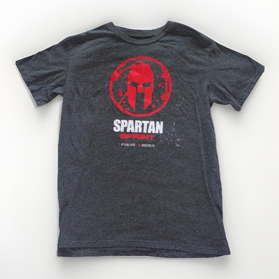 #ad #ad NWOT Official Spartan Race Finisher Shirt Size Large Unisex Gray Trifecta Sprint $24.95