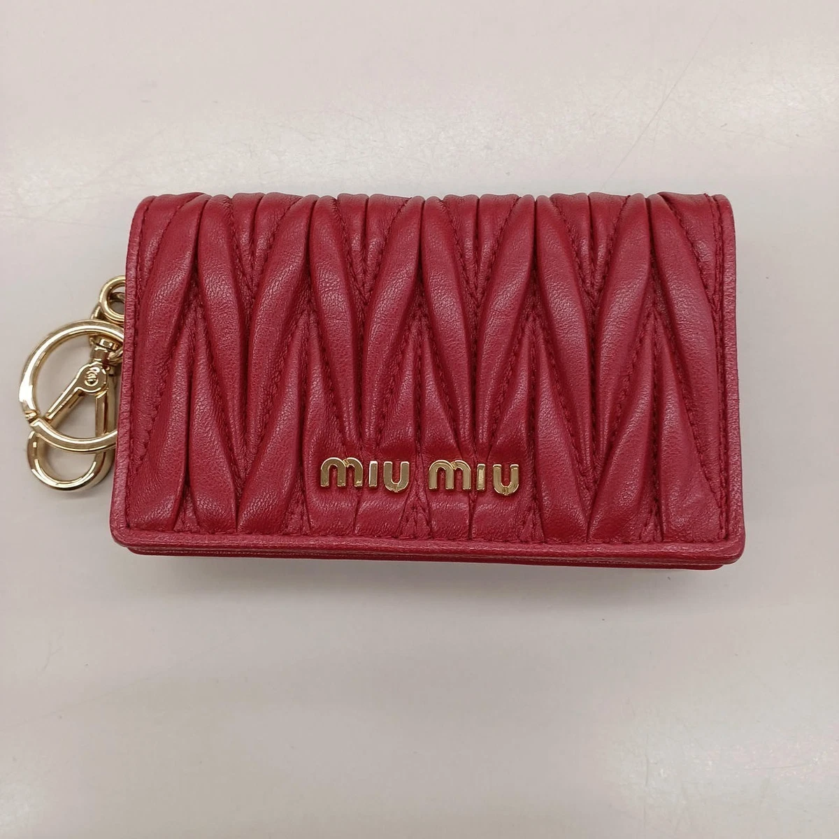 (あきさん専用)MIU MIU レザー 三つ折り財布 レッド Red Miu Miu Wallets for Women for sale | eBay