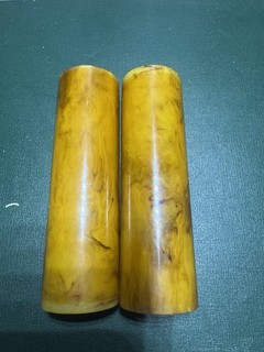 Vintage Two Great color marbled Bakelite/Catalin Tubes